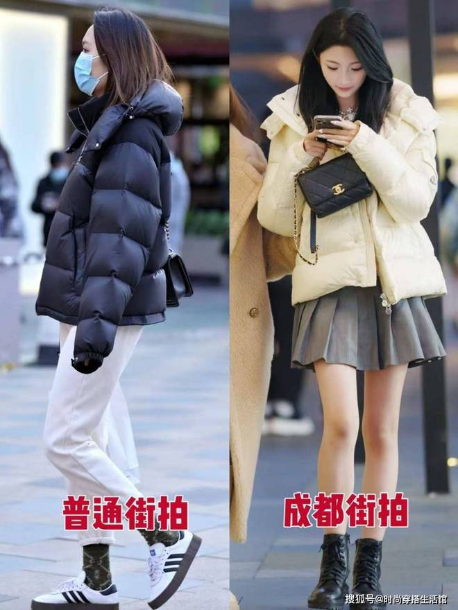 街都在穿“羽绒服+靴子”洋气显高还保暖AG旗舰厅网站入口被成都街拍惊艳了！满(图2)